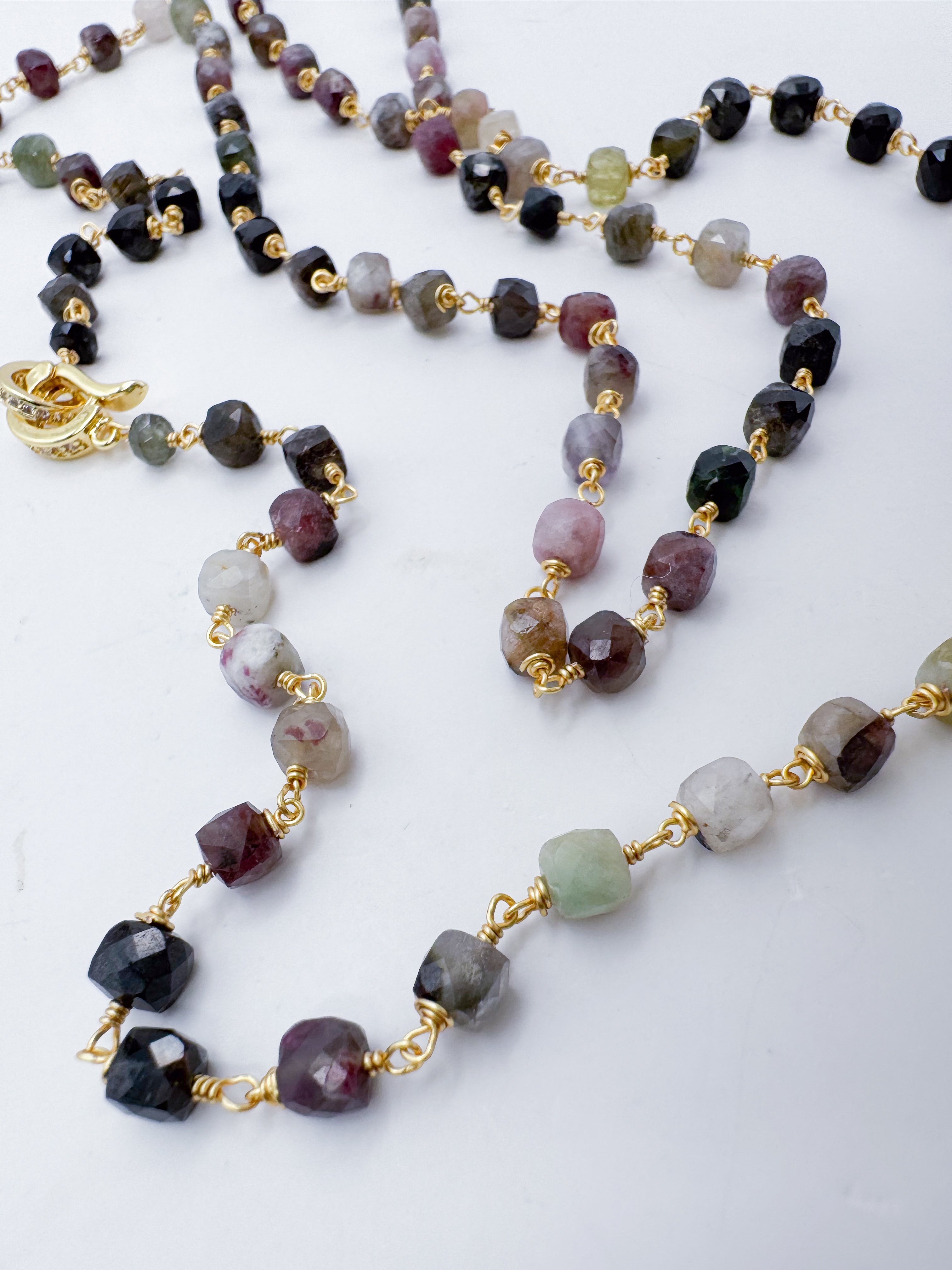 COLLAR TURMALINA CUBO