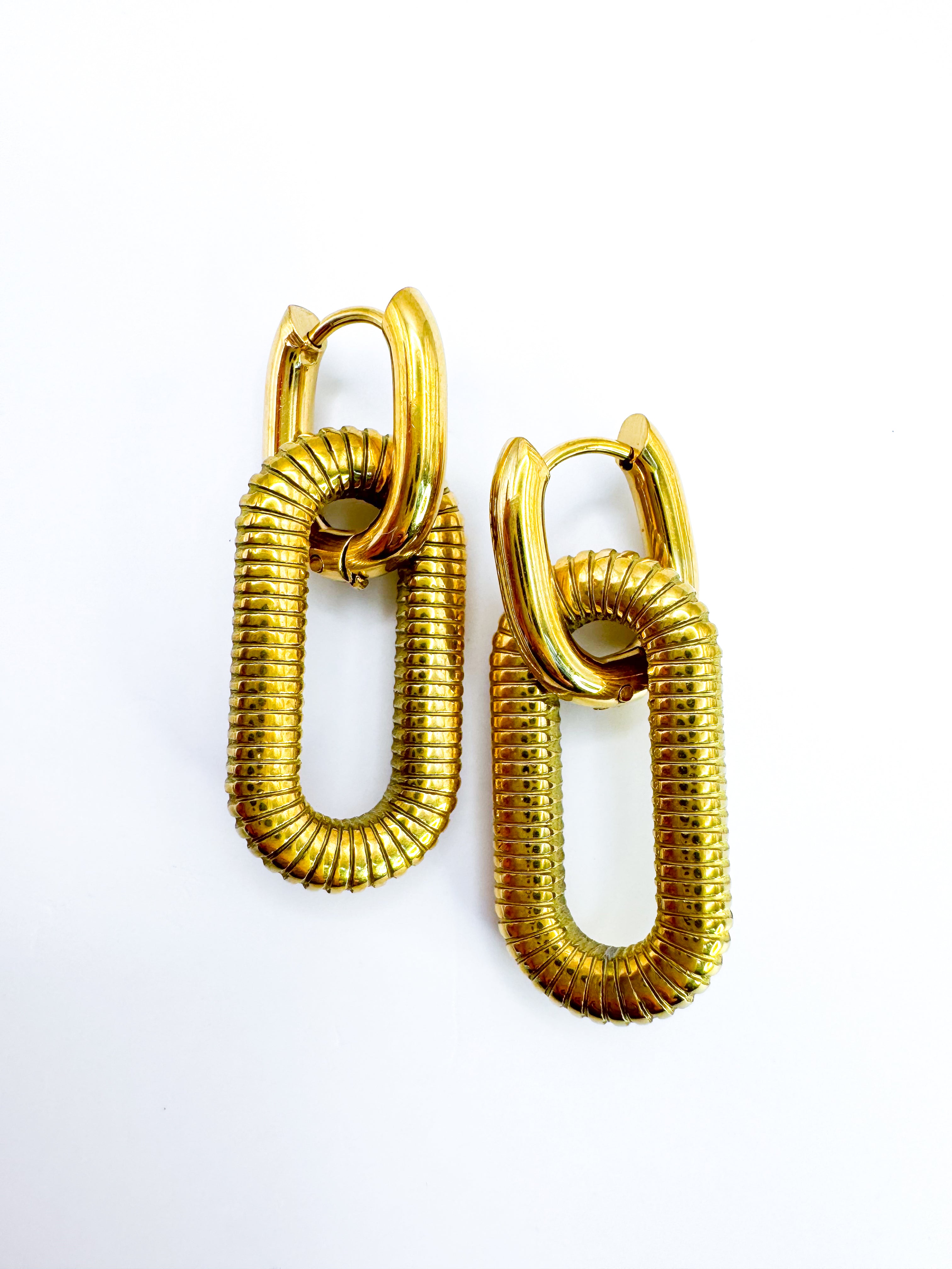 Aretes Eslabones De-Construidos