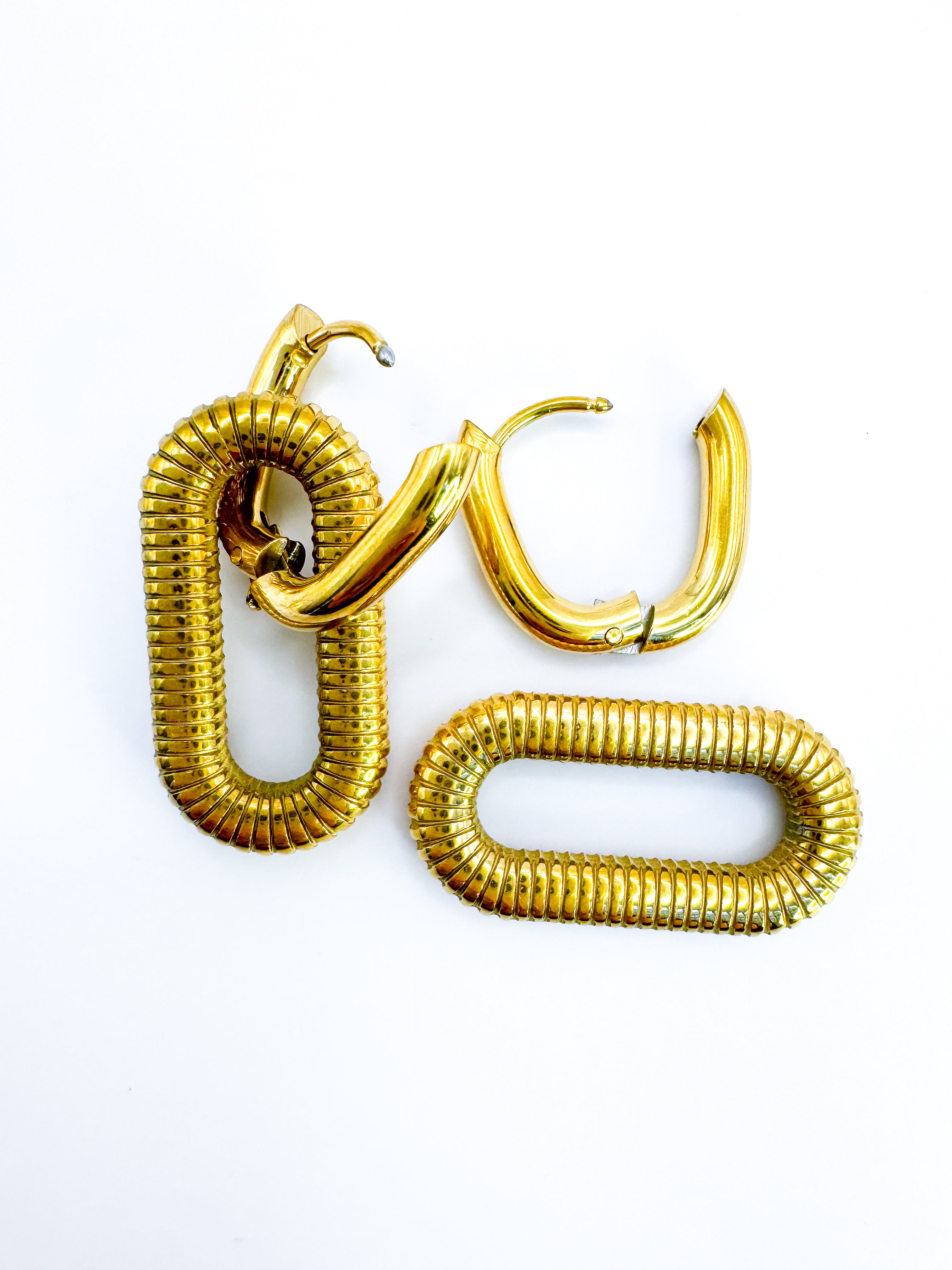 Aretes Eslabones De-Construidos