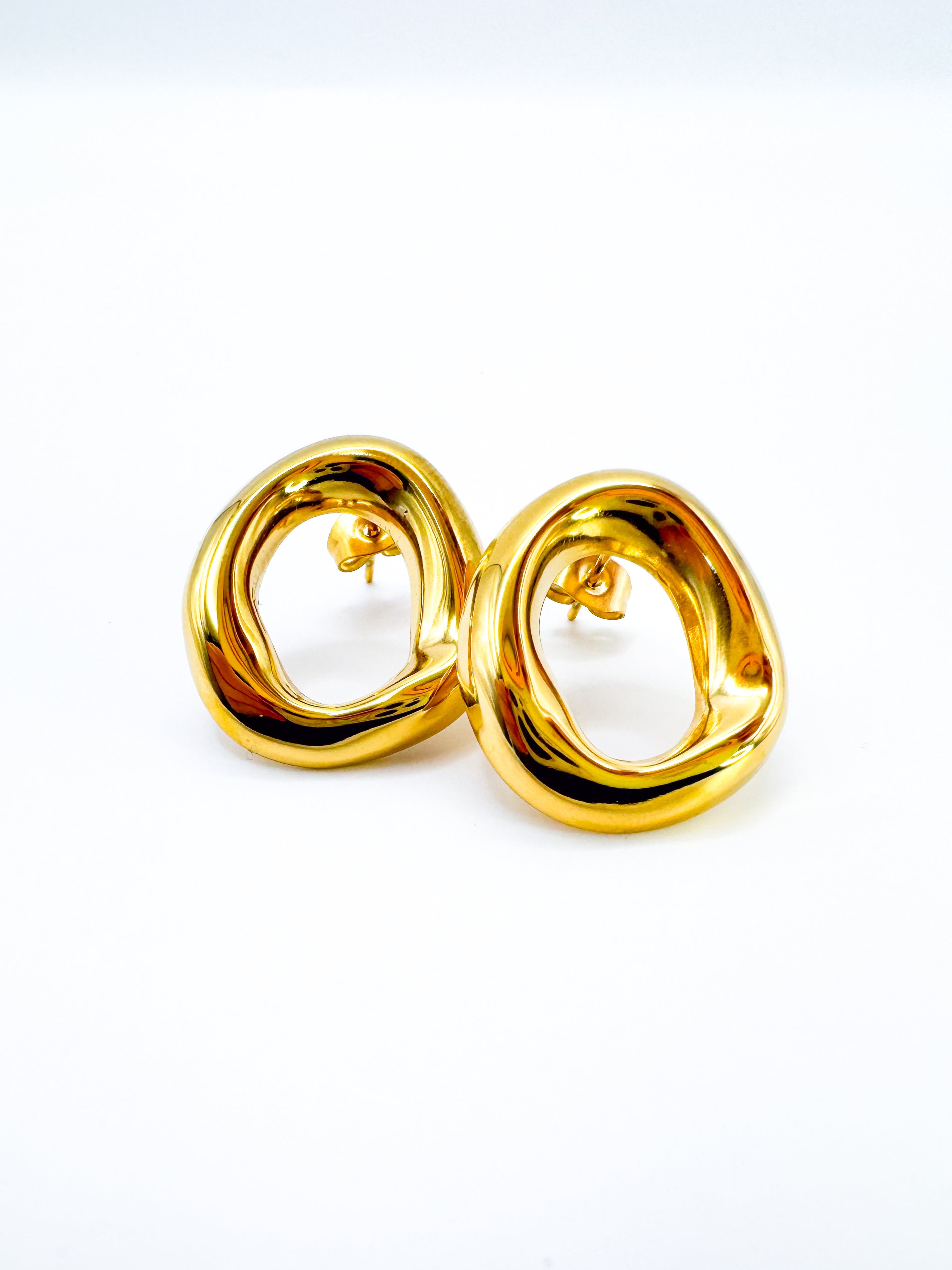 Aretes Círculo Irregular