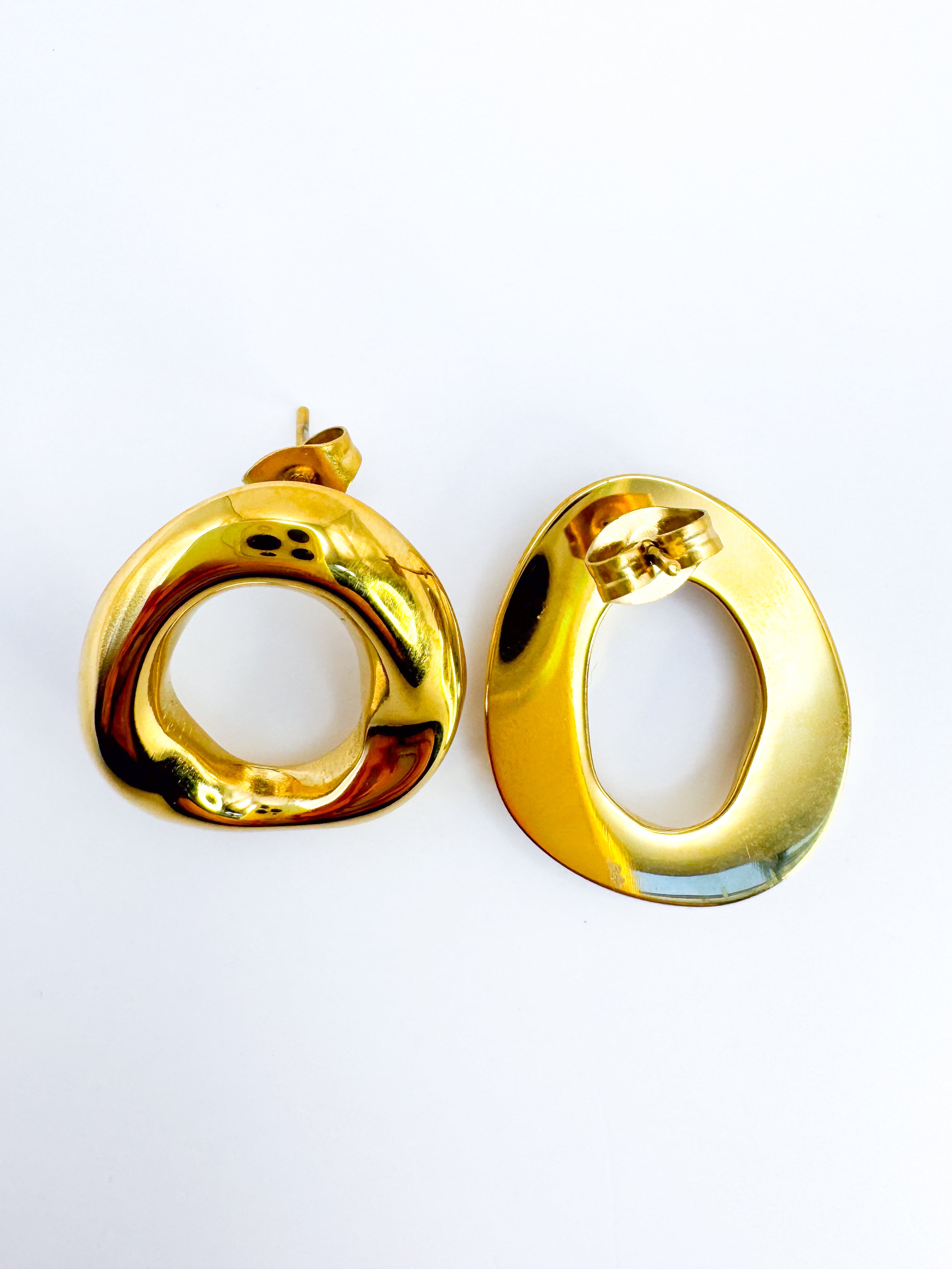 Aretes Círculo Irregular