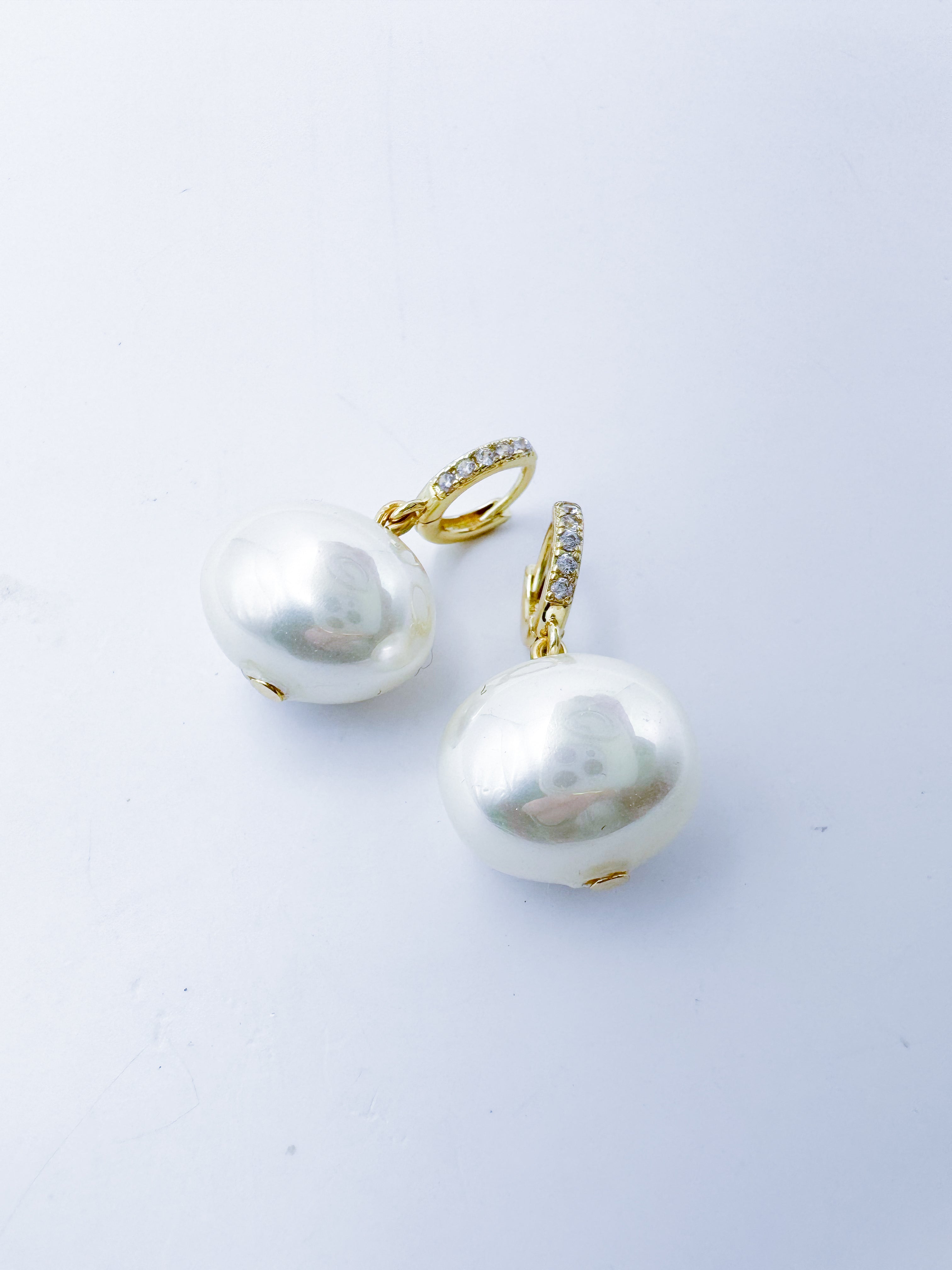 Aretes Perla Swarovski