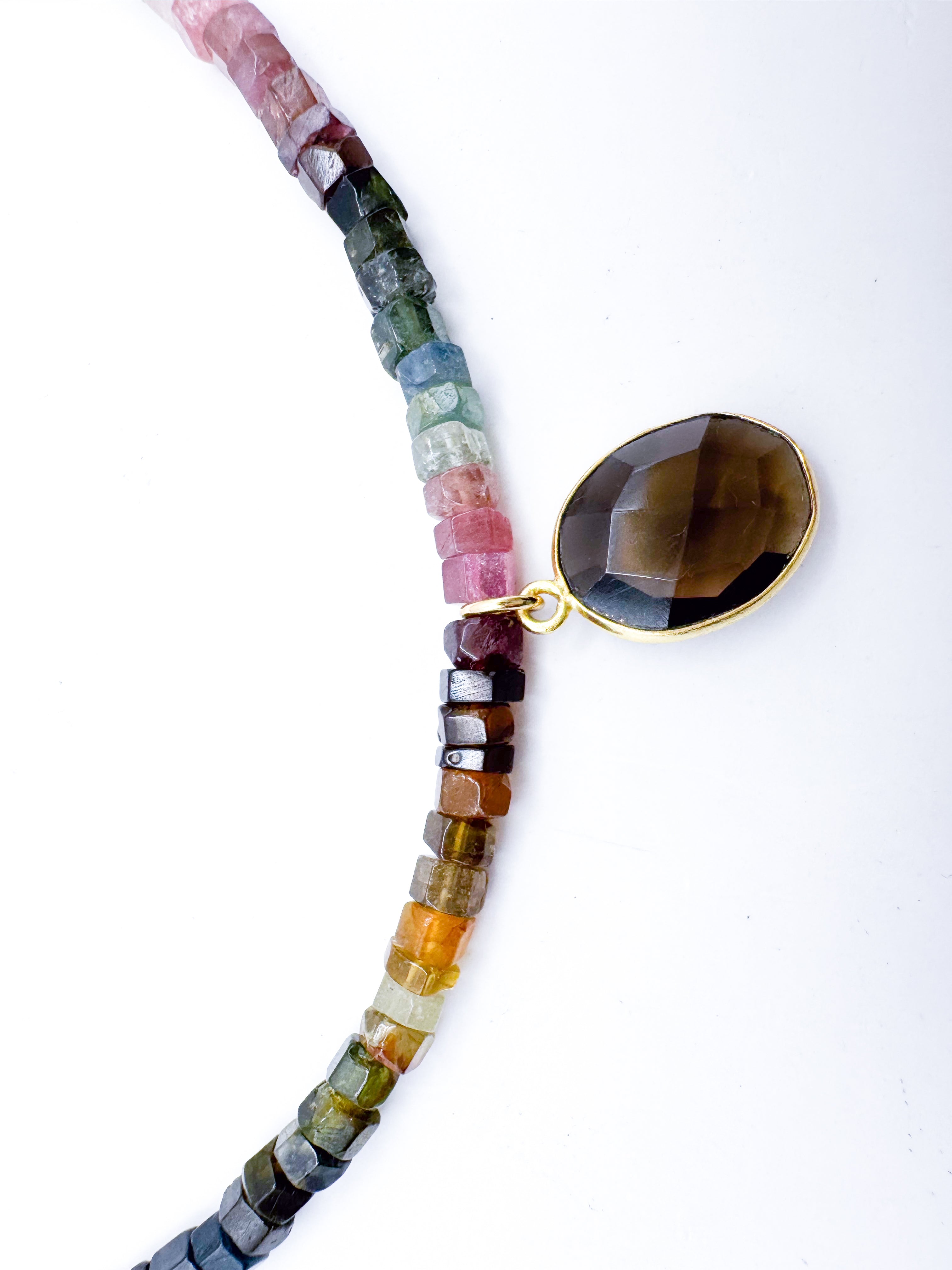 Collar Turmalinas Mixtas + Cuarzo