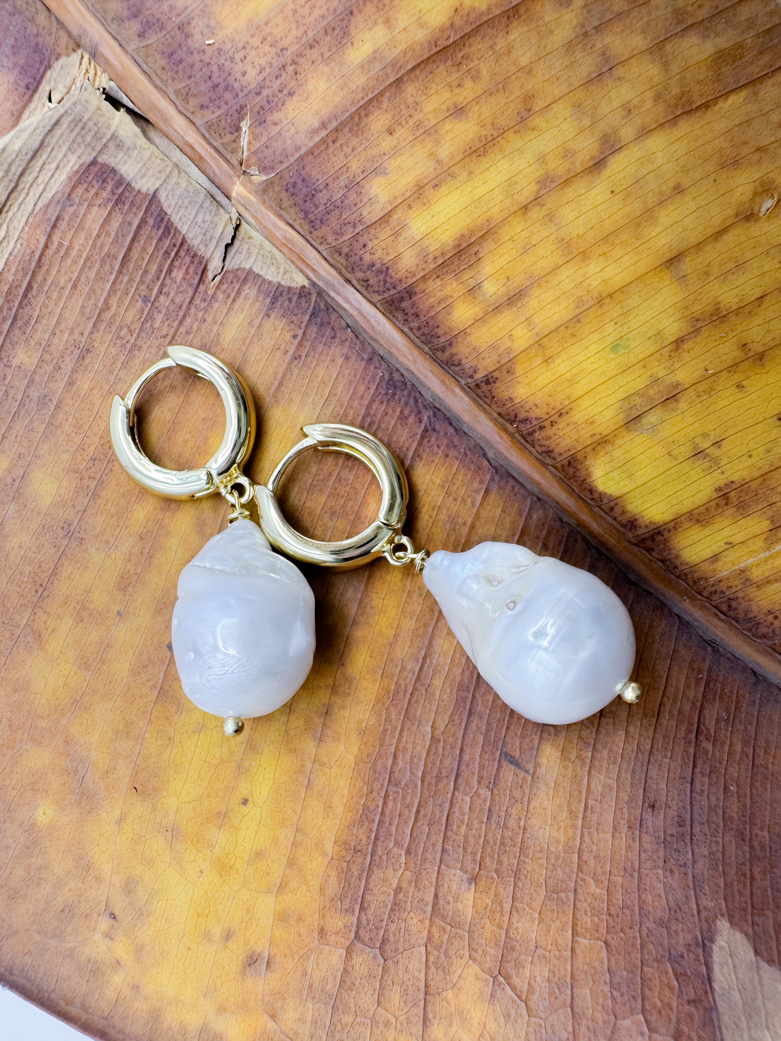 Aretes Perlas Barrocas Naturales