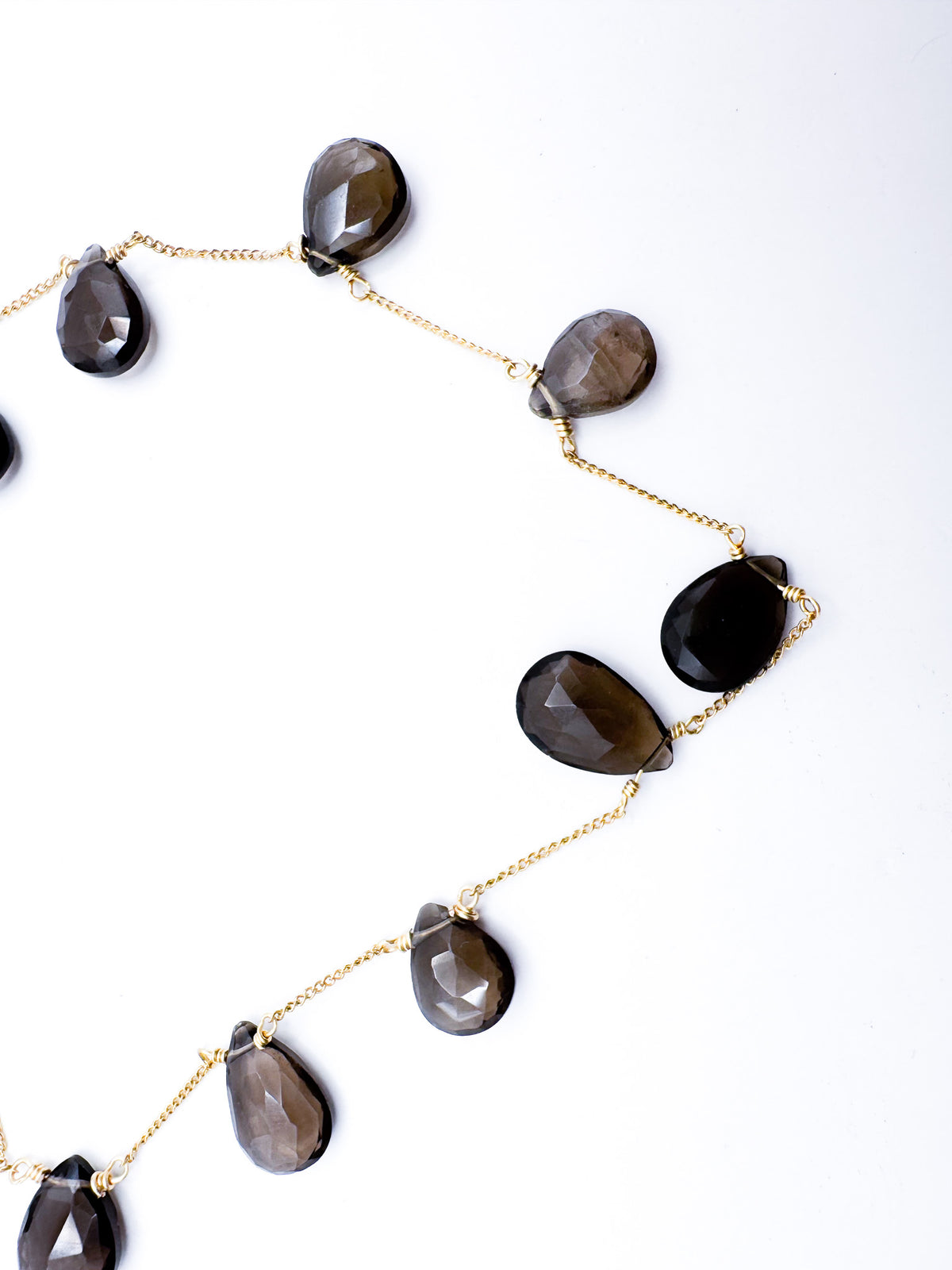 Collar Cuarzos Ahumados