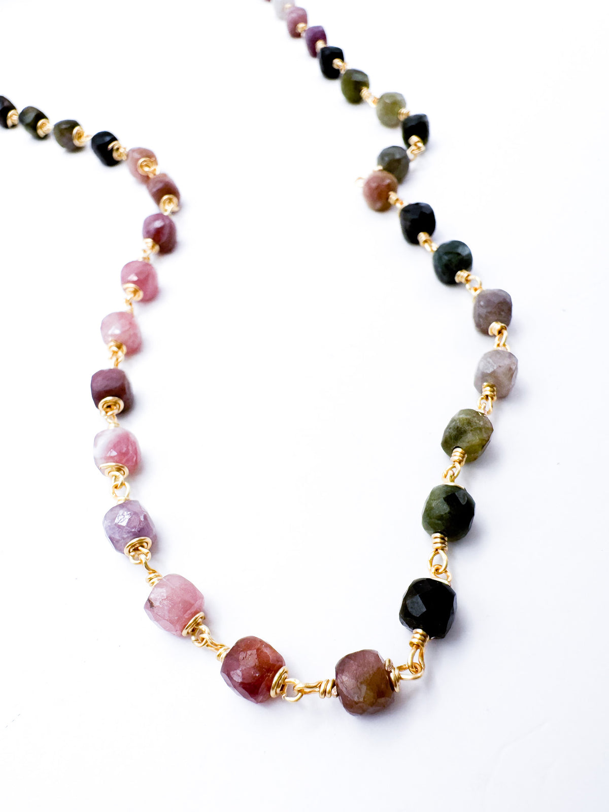 Collar Turmalinas cubo-minis