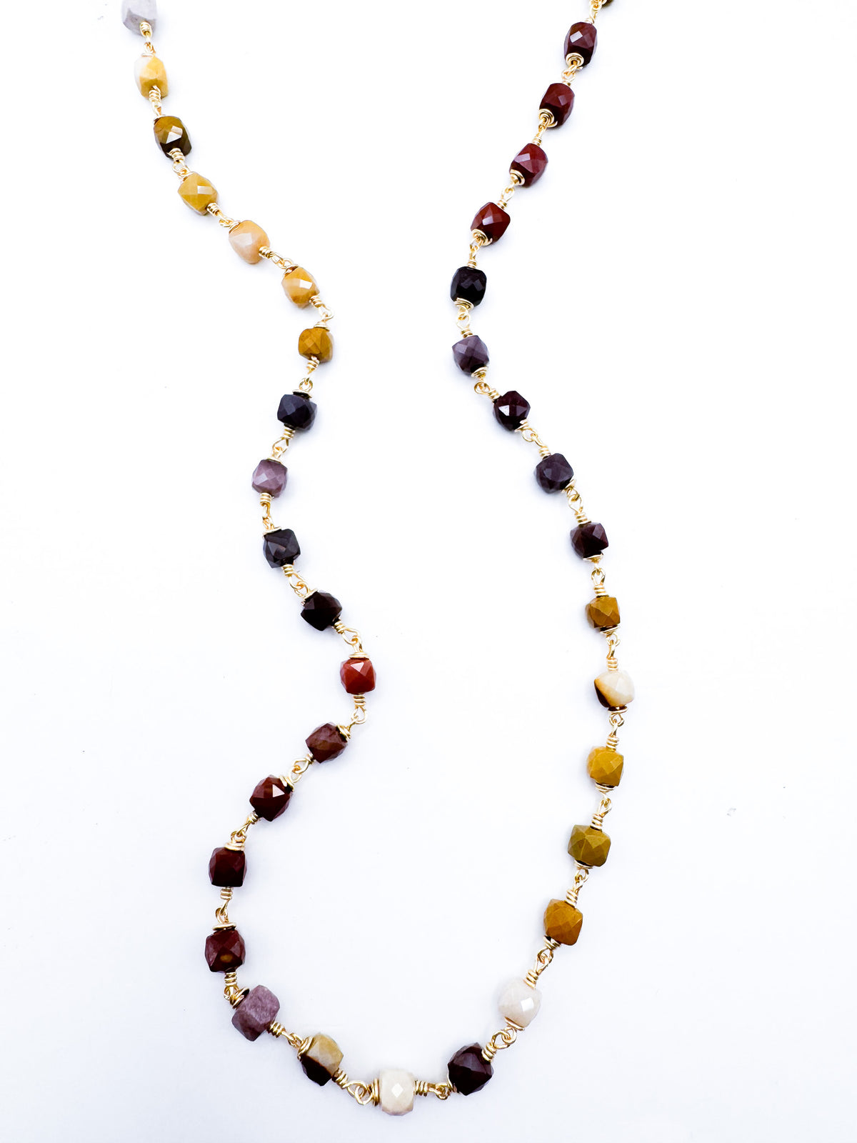 Collar Jaspe Mocaíta cubo-minis