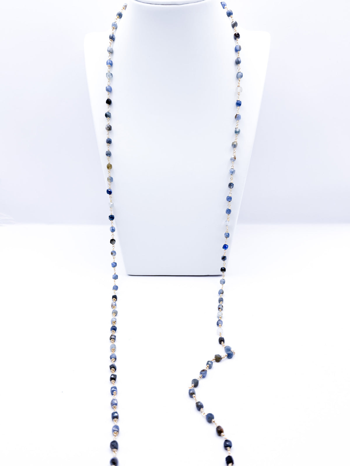 Collar Cianita cubo-minis