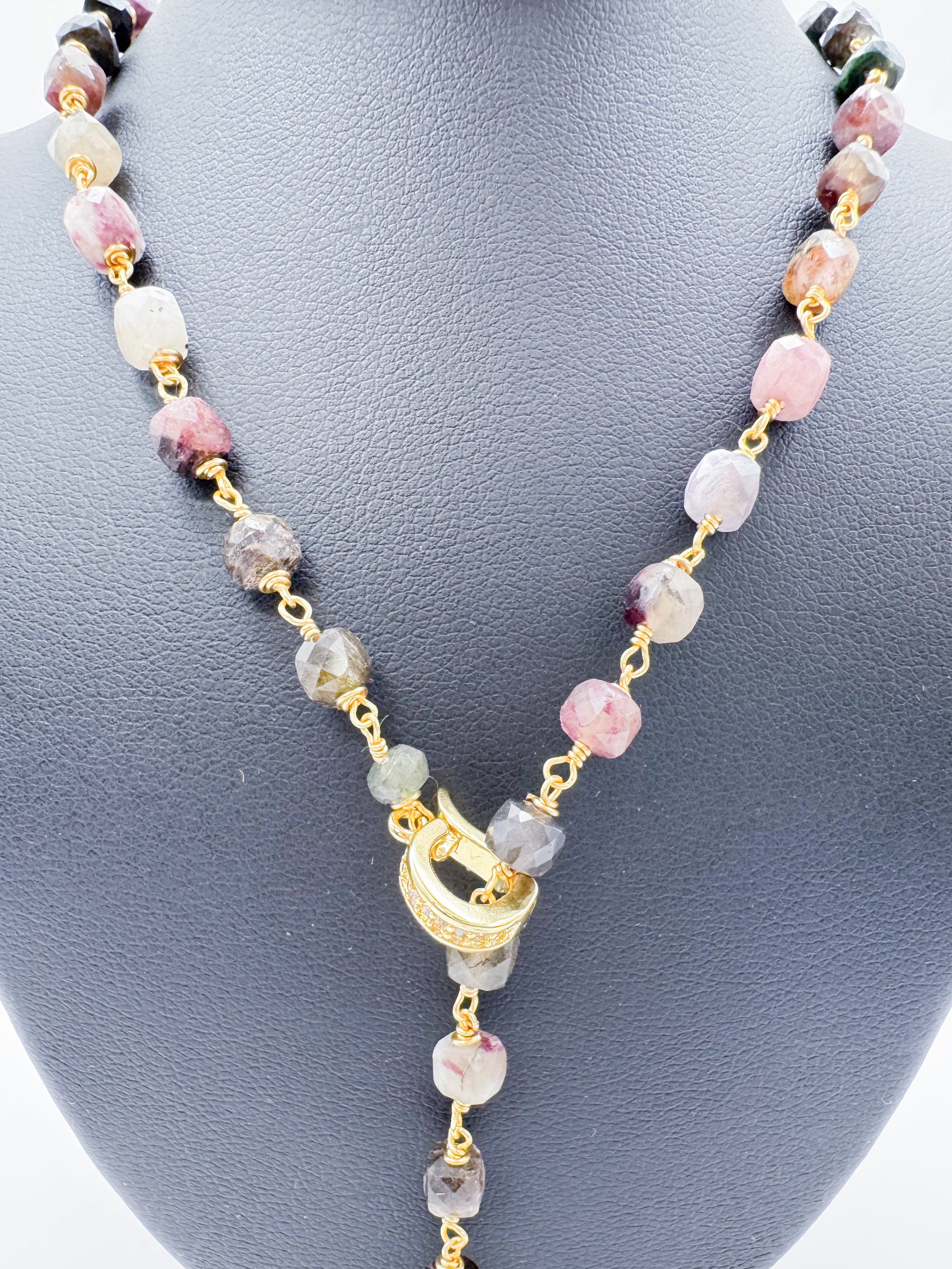 COLLAR TURMALINA CUBO