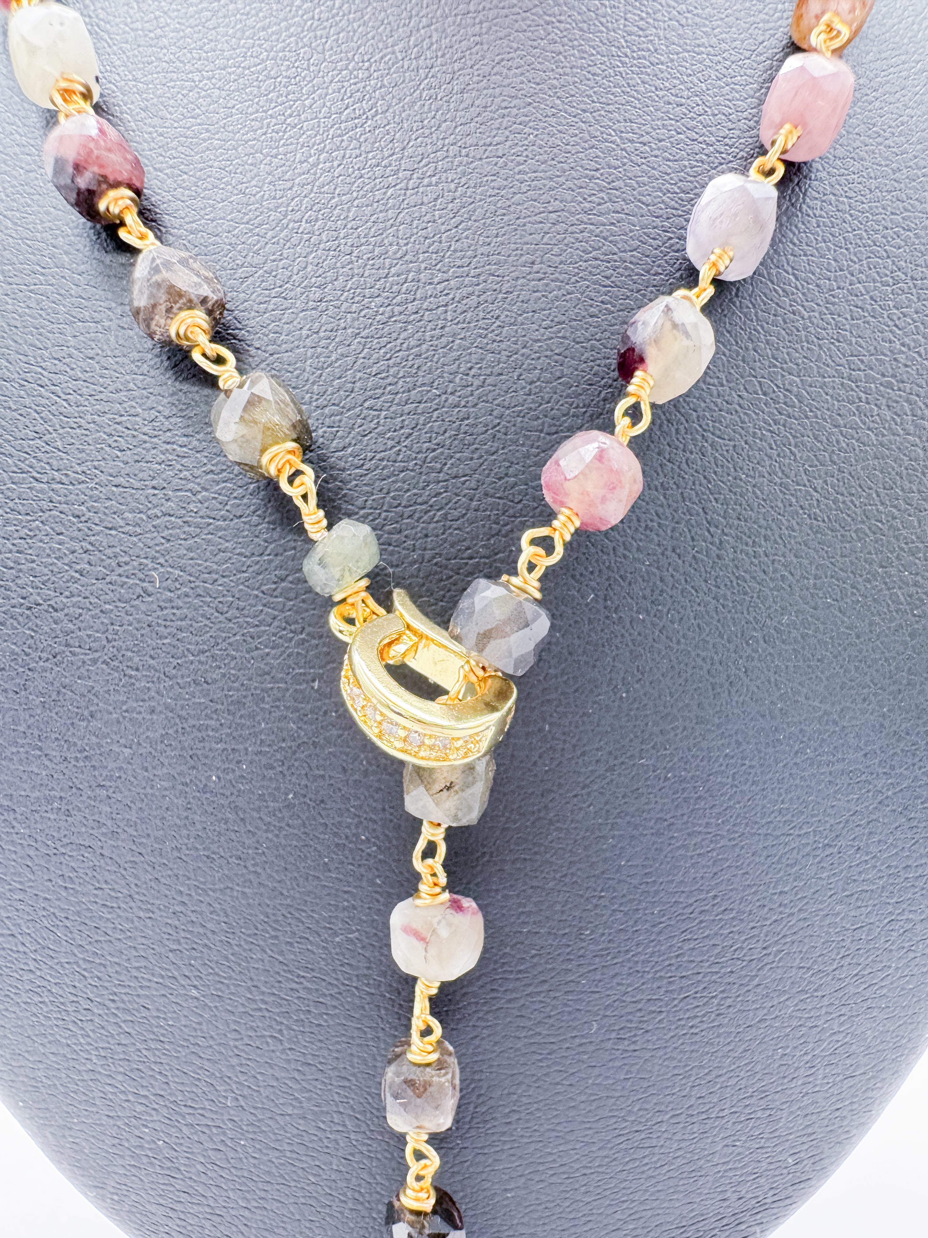 COLLAR TURMALINA CUBO