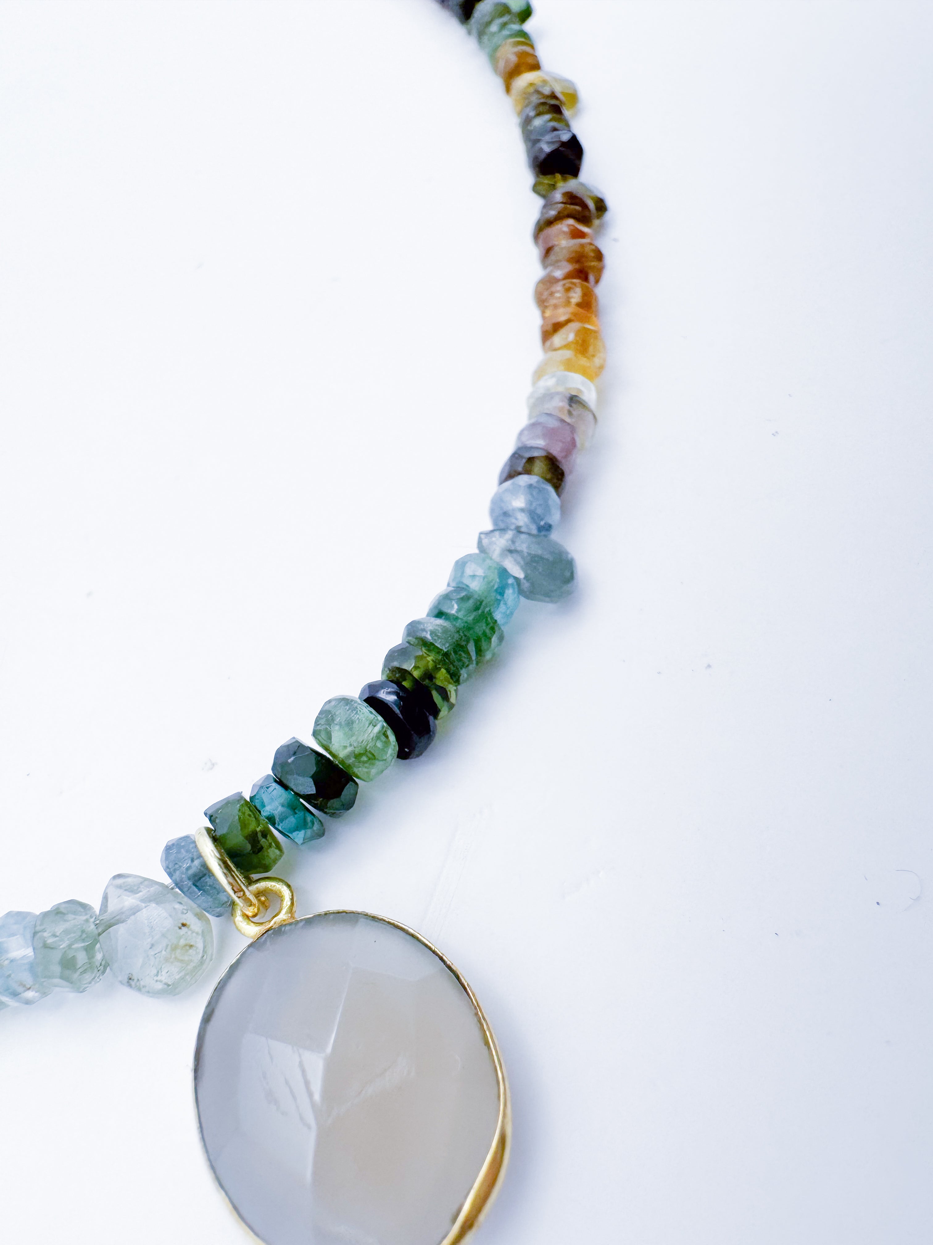 Collar Turmalinas Mixtas + Cuarzo
