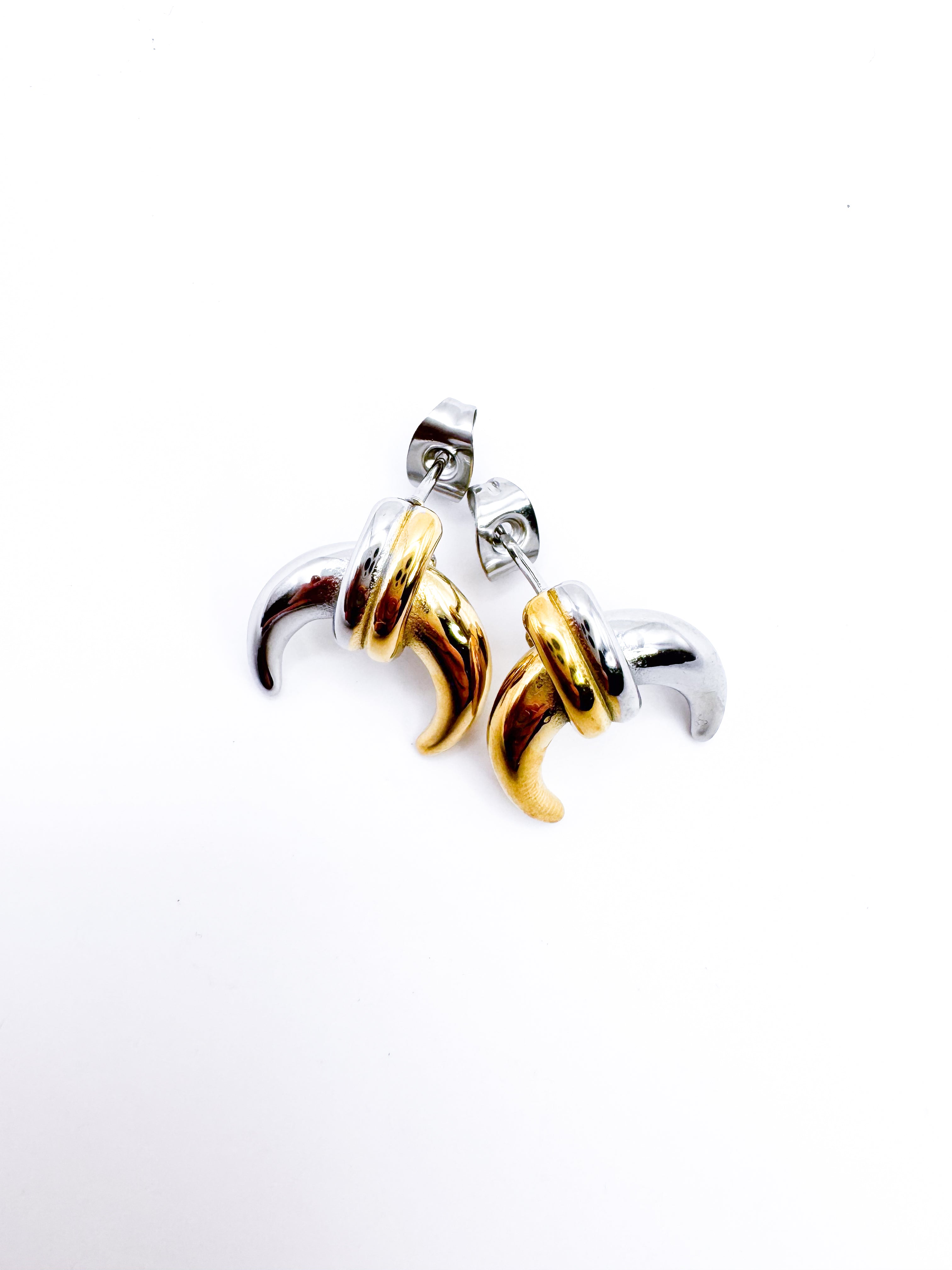 Aretes Cuerno Colgante