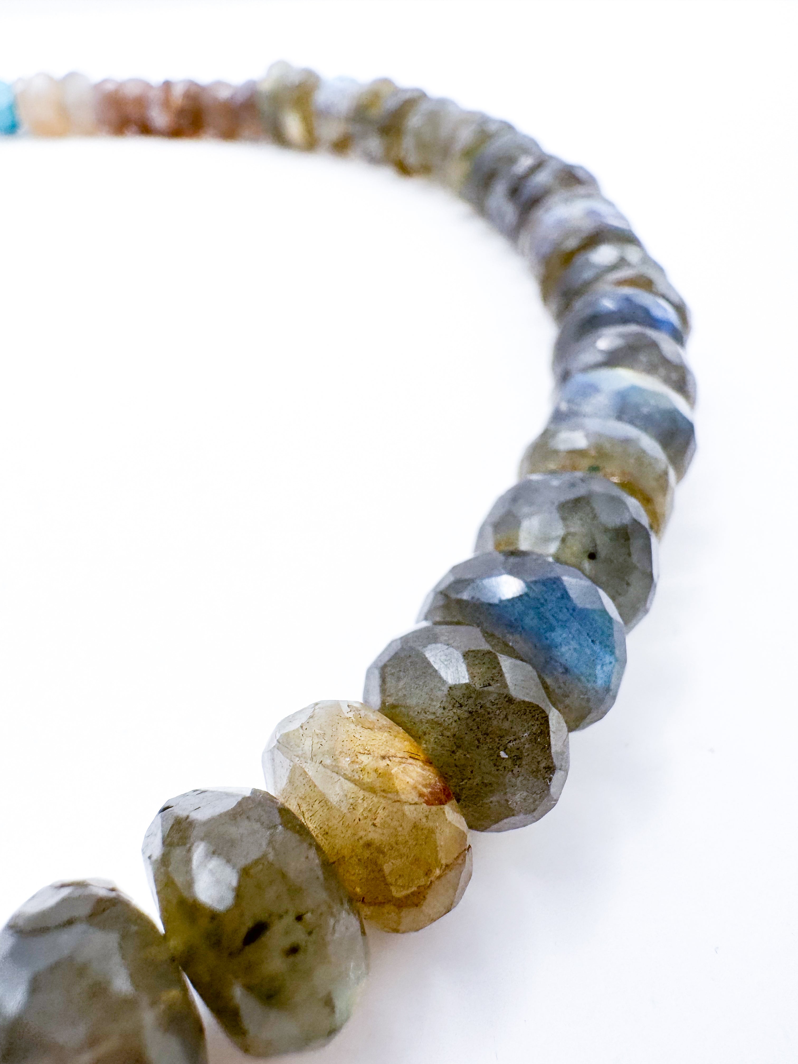 Collar Labradorita Rondél